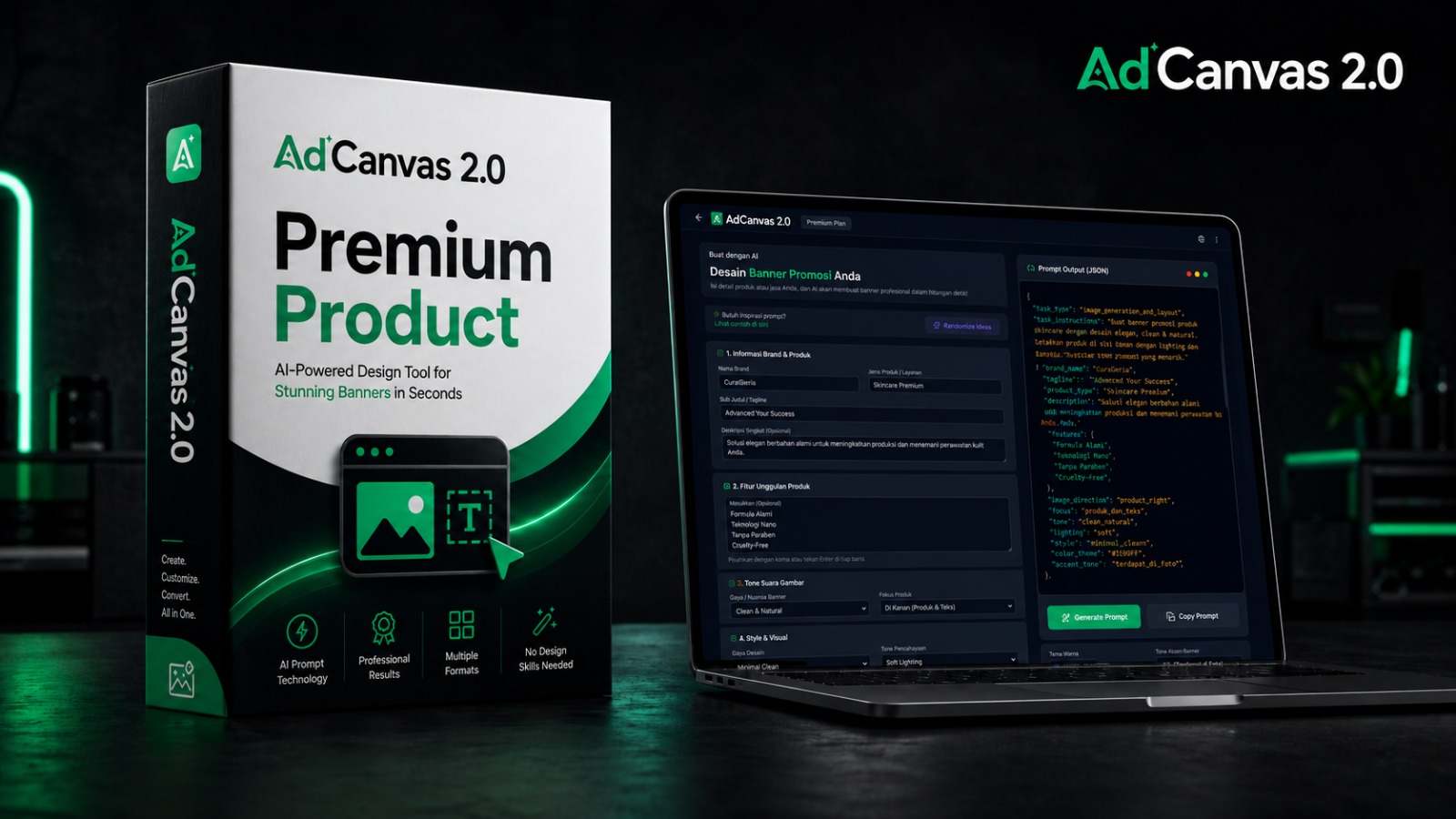 Mockup AdCanvas AI 2.0